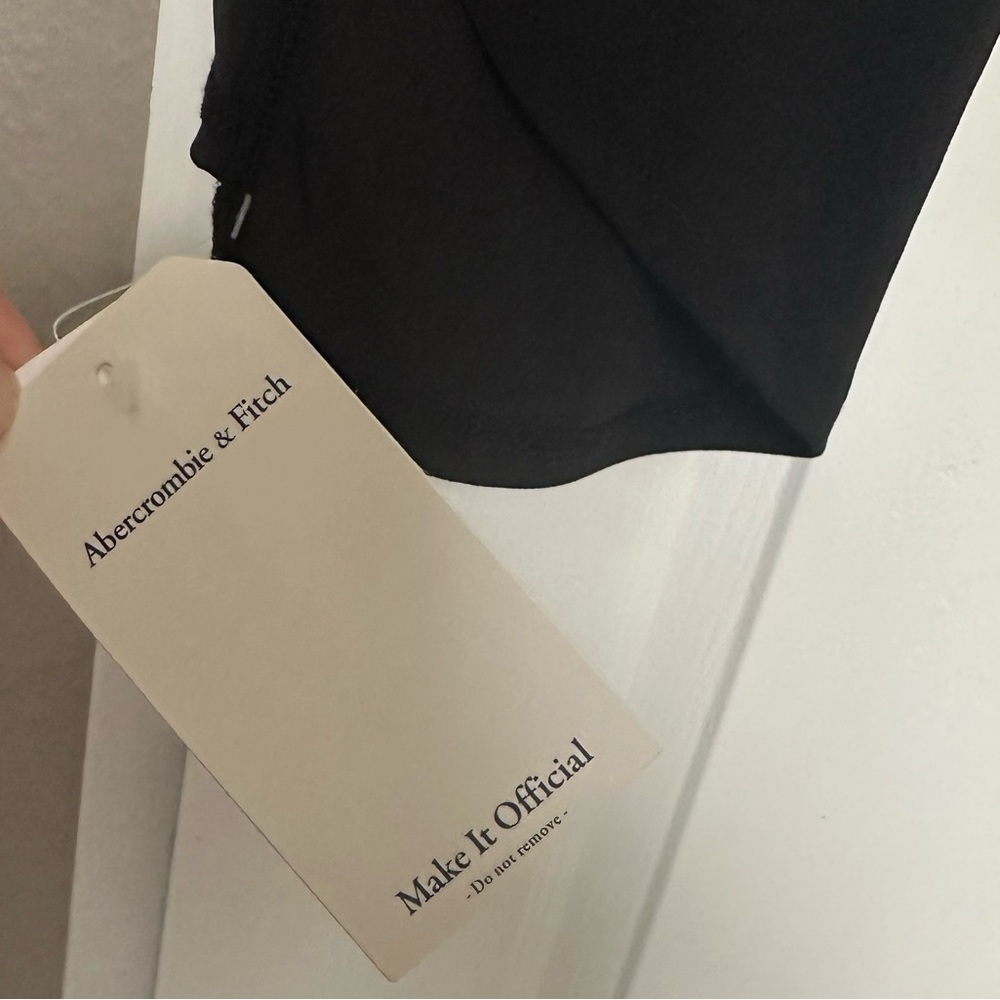 Abercrombie Ruched Front Cutout Asymmetrical Midi Dress - Picture 5 of 10